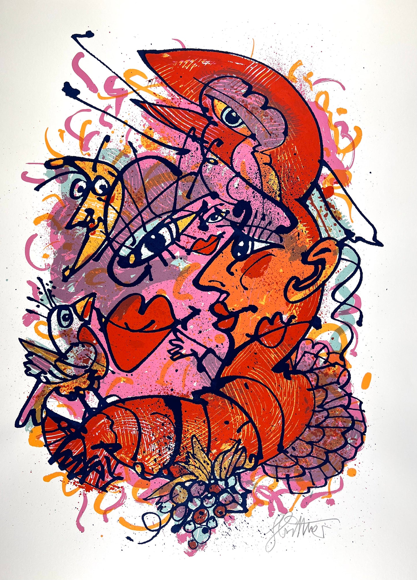 Büttner, Feliks, Ohne Titel, 66 x 47cm, Siebdruck