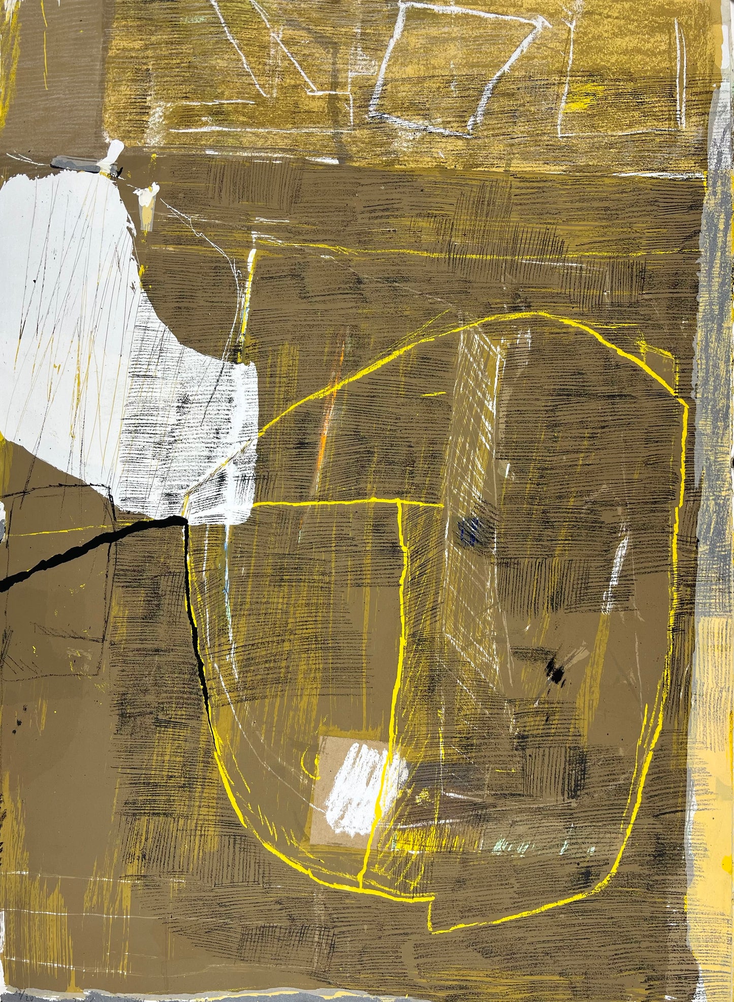 Böttcher, Joachim, Ohne Titel 6, 75 x 55cm, 17/20, Siebdruck, 2001