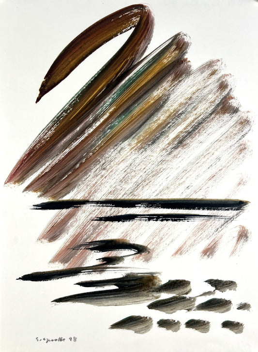 Sprotte, Siegward, Hoher Himmel, 33,2 x 24cm, Aquarell auf Papier