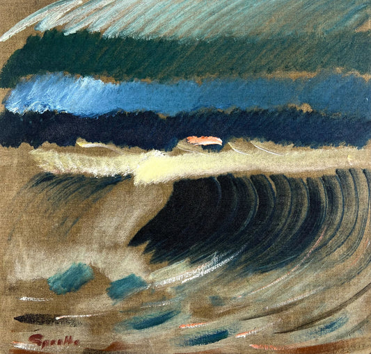 Sprotte, Siegward, Sonnenuntergang, 48,8 x 50,8cm, Öl auf Leinwand