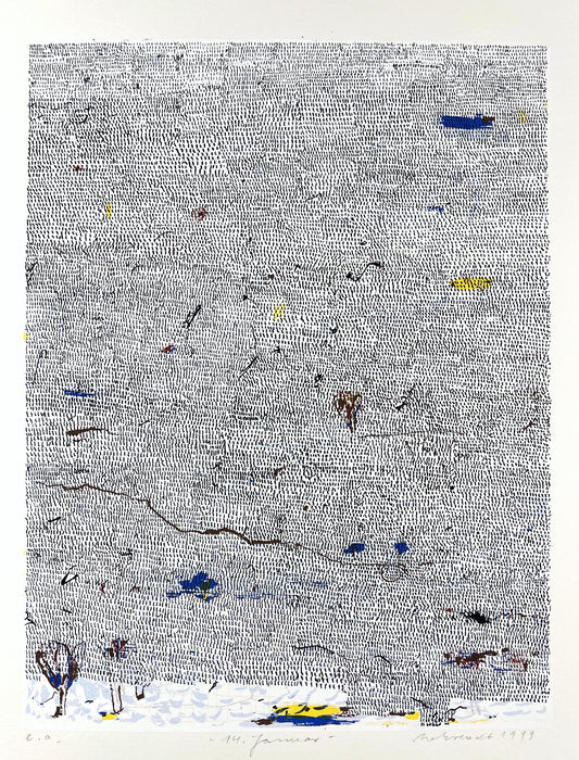 Behrendt, Falko, 14. Januar, 34 x 26cm, Siebdruck, 2001