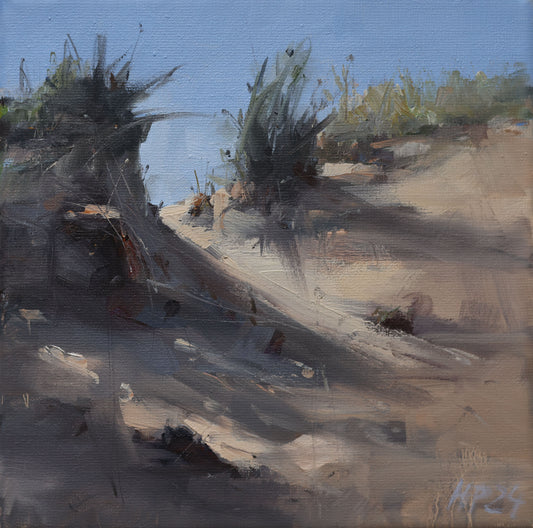 Petermann, Hanna, Düne II, 20 x 20cm, Öl auf Leinwand, 2024