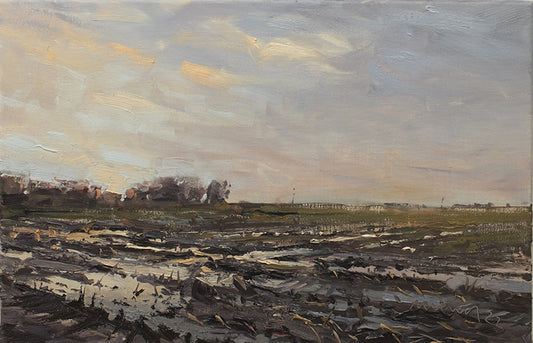 Meinel, Mathias, Abendhimmel I, 40 x 60cm, Öl auf Leinw., 2022