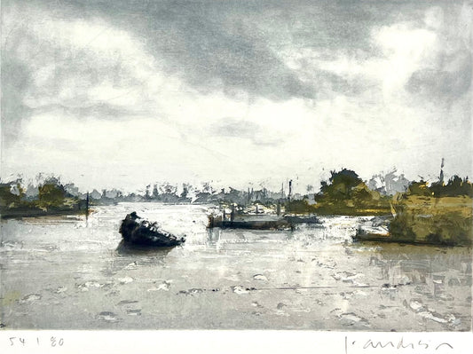 Anderson, Friedel, Ivenfleth, 16,5 x 23,2cm, 56/80, Farbradierung