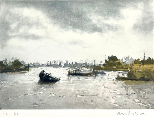 Anderson, Friedel, Ivenfleth, 16,5 x 23,2cm, 54/80, Farbradierung