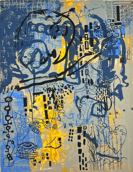 Schult, Frank, Abendlicht, 34 x 26cm, e.a., Siebdruck, 1999