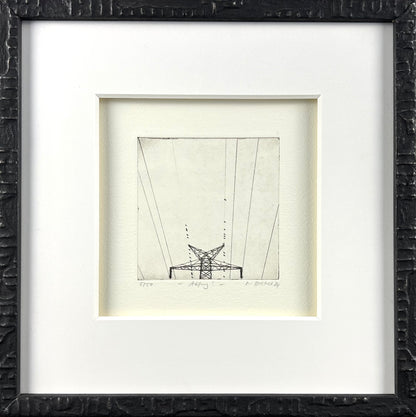 Dietrich, Nadine, Abflug, 10 x 10cm, 5/50, Photopolymer Etching