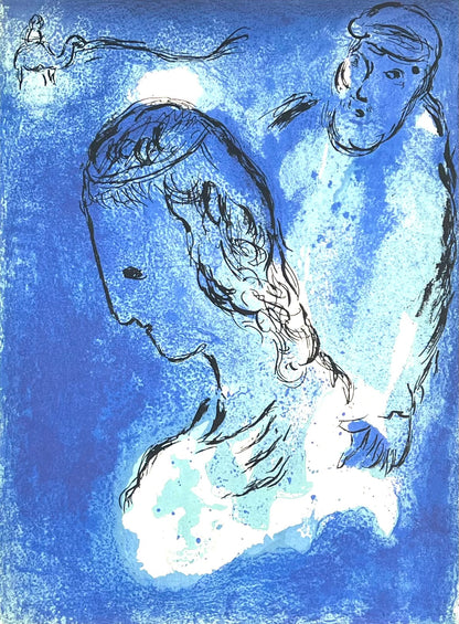 Chagall, Marc, Abraham und Sarah, 35 x 26cm, 1712/3000, Lithografie, 1985