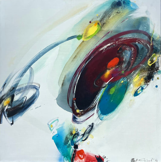 Kaminski, Paul, Abstrakt I, 120 x 120cm, Öl und Acryl auf Leinwand
