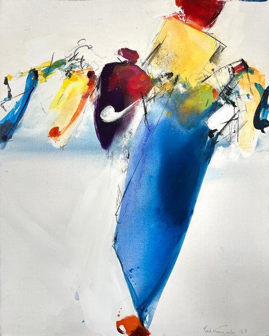 Kaminski, Paul, Abstraktion, 100 x 80cm, Öl & Acryl auf Leinwand