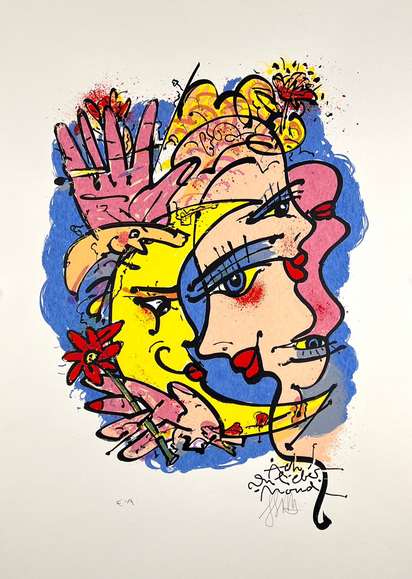 Büttner, Feliks, Ach du lieber Mond, 44 x 31cm, e.a.