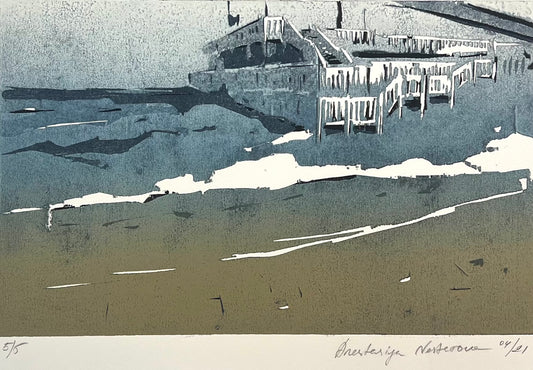 Nesterova, Anastasiya, Alte Liebe, 45 x 60 cm, 5/5, Farbholzschnitt, 2021