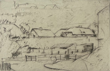 Beckmann, Otto, Alter Deich, 11,9 x 18,2cm, e.a., Radierung