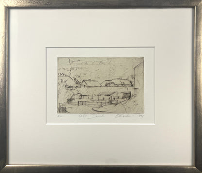 Beckmann, Otto, Alter Deich, 11,9 x 18,2cm, e.a., Radierung