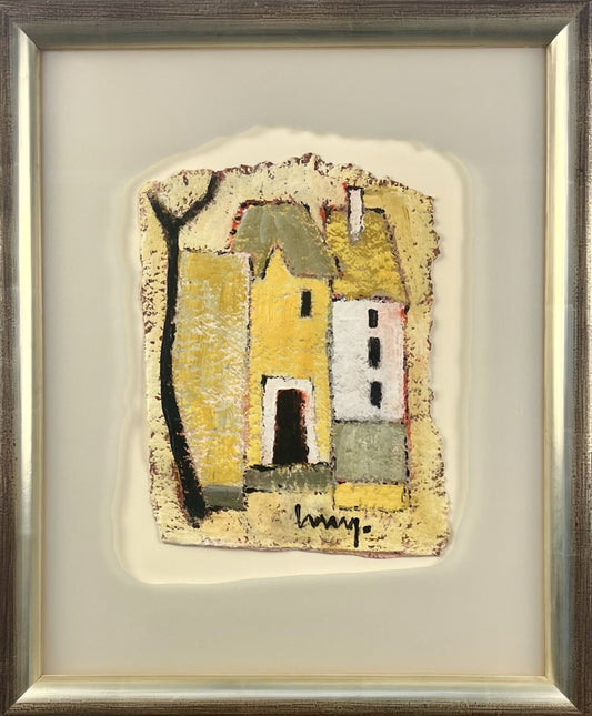 Knobelspieß, Altstadt, 30 x 24 cm, Mischtechnik, nur gerahmt