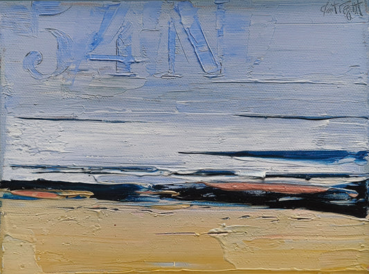 Tegtmeier, Claus, Am Meer, 18 x 24cm, Öl auf Leinwand