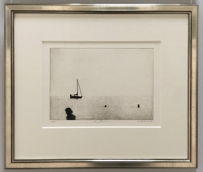 Dietrich, Nadine, Am Strand, 16,5 x 23,5cm,11/50, Photopolymer Etching