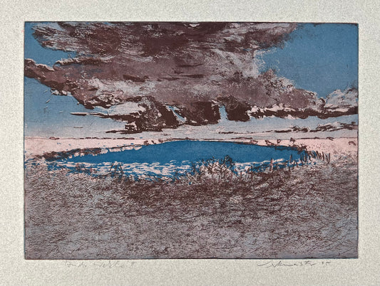 Werkmeister, Wolfgang, An der Wehle II (2 Platten), 40 x 53cm, Farbradierung, 1995