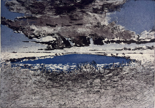 Werkmeister, Wolfgang, An der Wehle II, e.a., 38 x 51cm, Radierung, 1995