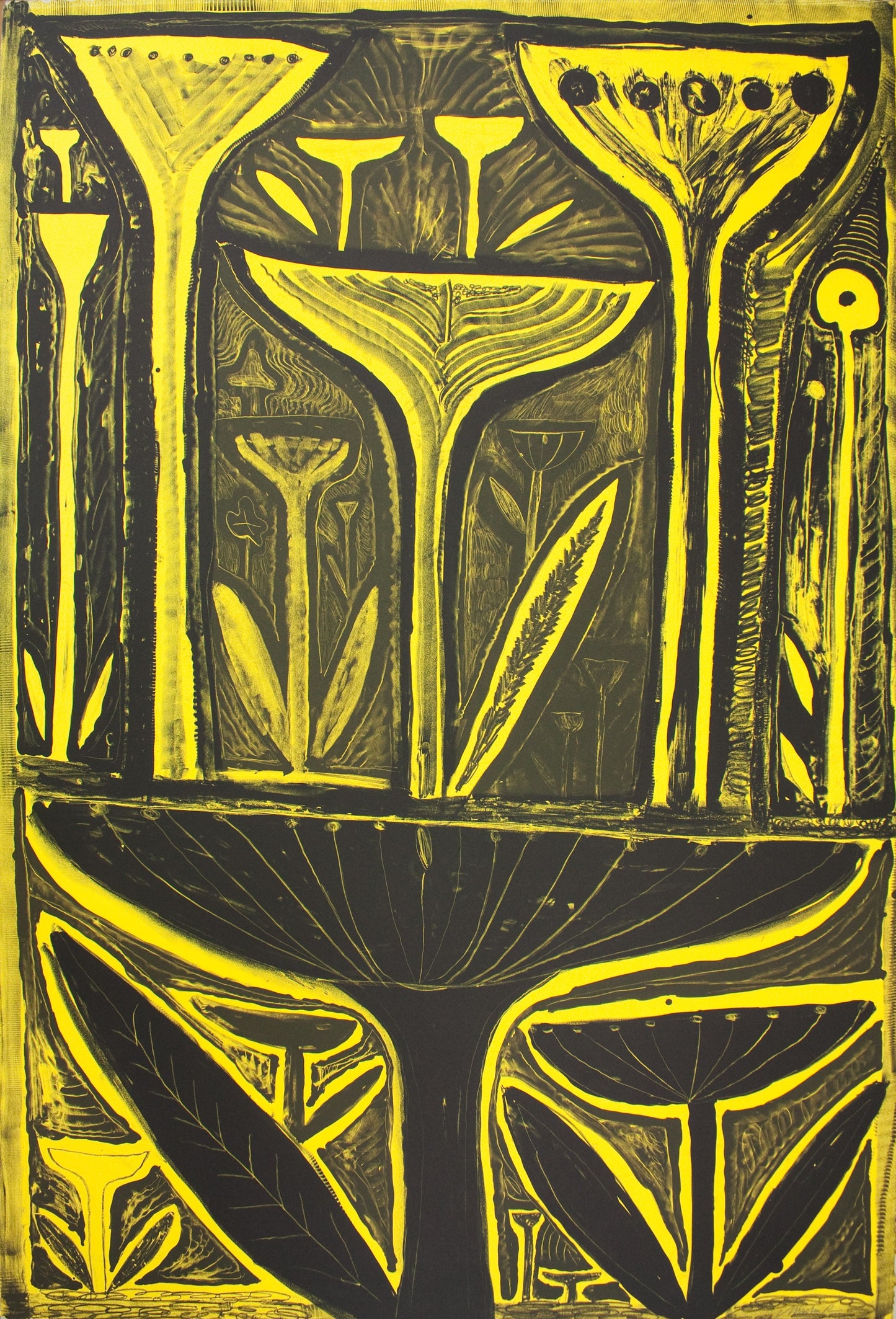 Andresen, Mischa,  Aftenblomster (74/75),  100 x 68cm, Lithografie