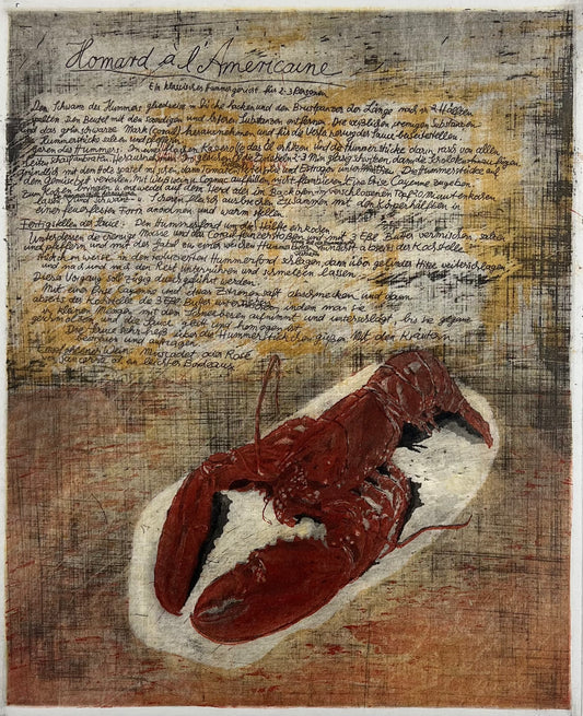 Andruchowicz, Dietlinde, Homard à l'américaine, 49,5 x 40,4cm, e.a., Farbradierung