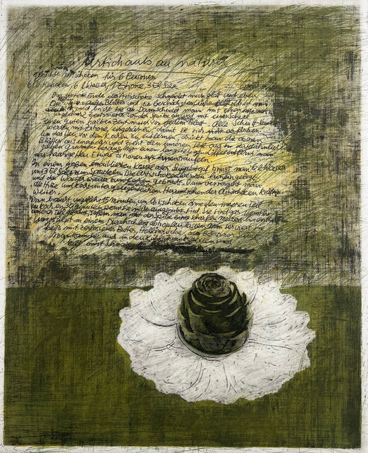 Andruchowicz, Dietlinde, Artichauts au naturel, 49,5 x 40cm, 28/60, Radierung