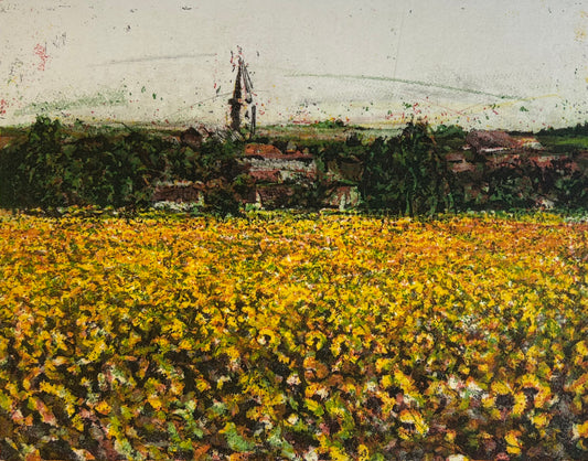 Andruchowicz, Dietlinde, Hankelblumen, 16,8 x 21,5cm, 4/150, Radierung