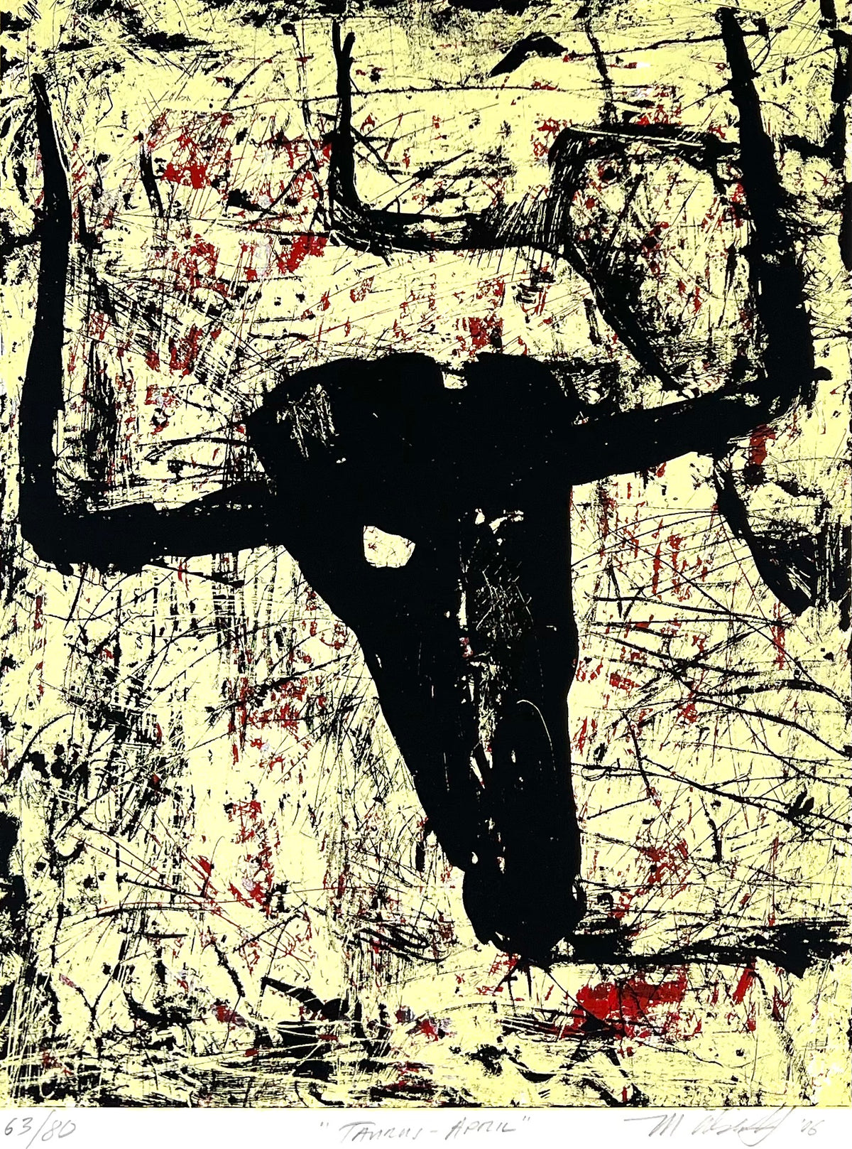 Alsterlind, Mark, April Taurus, 39 x 30cm, 63/80, Siebdruck, 2006