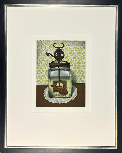 Kressel, Diether, Aquarium, 29,5 x 39,5cm, 35/100, Farbradierung