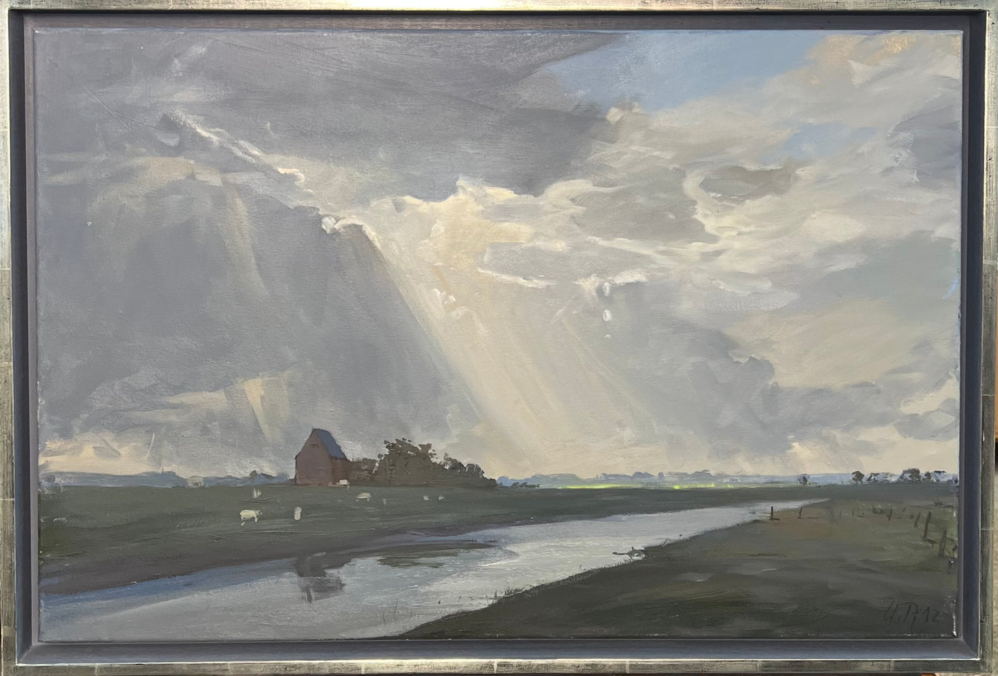 Petermann, Ulf, Arlau-stark bewölkt, 2012, Öl auf Leinwand, 40 x 60 cm