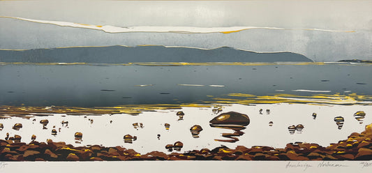 Nesterova, Anastasiya, Arran Southwest Coast II, 37 x 86cm, 5/5, Holzschnitt, 2025
