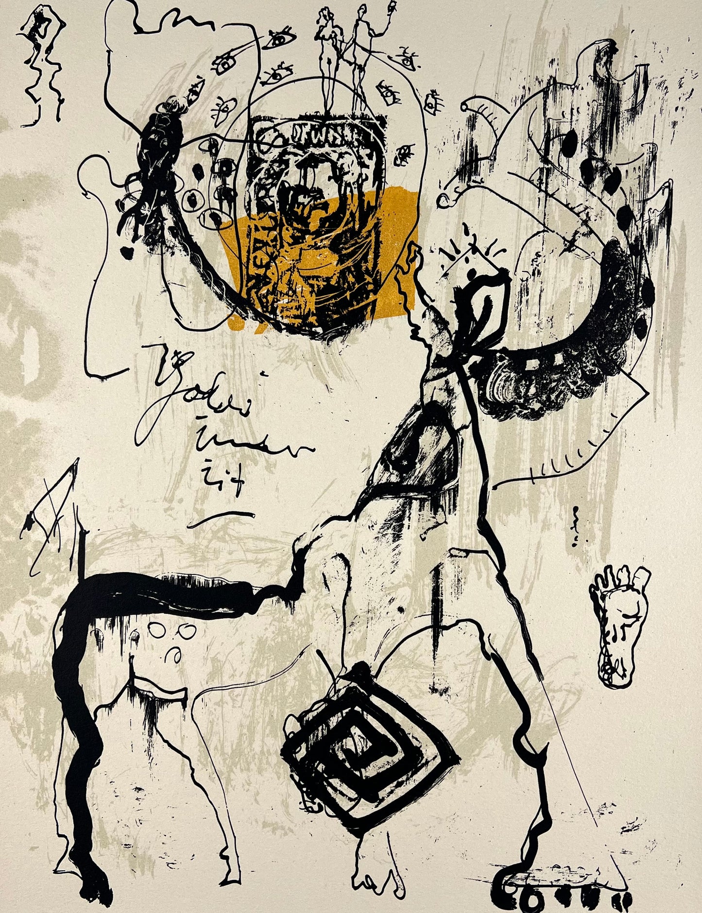 Schult, Frank, Auszug aus dem Paradies, 39 X 30cm, e.a., Siebdruck, 2003