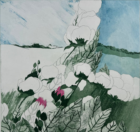 Axmann, Elisabeth, Mitsommer (25/75), 56 x 57cm, Farbradierung