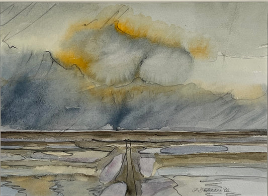 Bachem, Katrin, Meeresstimmung, 24 x 32,5cm, Aquarell