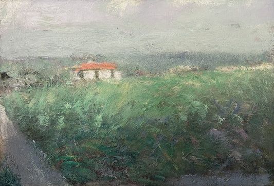Feyen, Harald, Bananenfelder, Teneriffa, 17 x 24,5cm, Ölgemälde