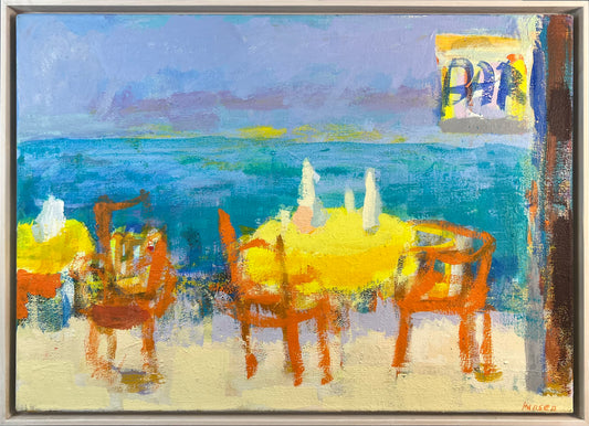 Hansen, Ulrike, Bar, 50 x 70cm, Eitempera auf Leinwand, 2023