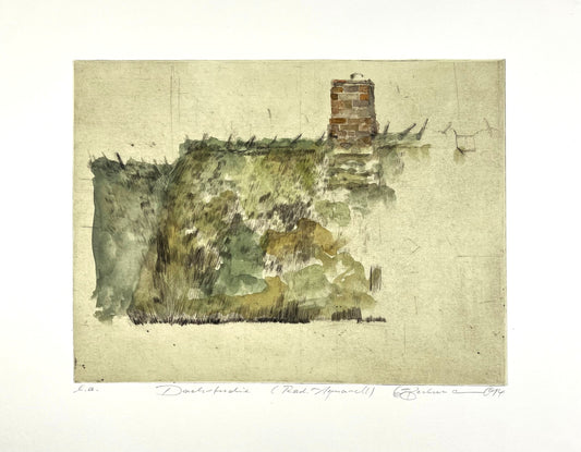 Beckmann, Otto, Dachstudie, 24,7 x 32,9cm, e.a., Radierung