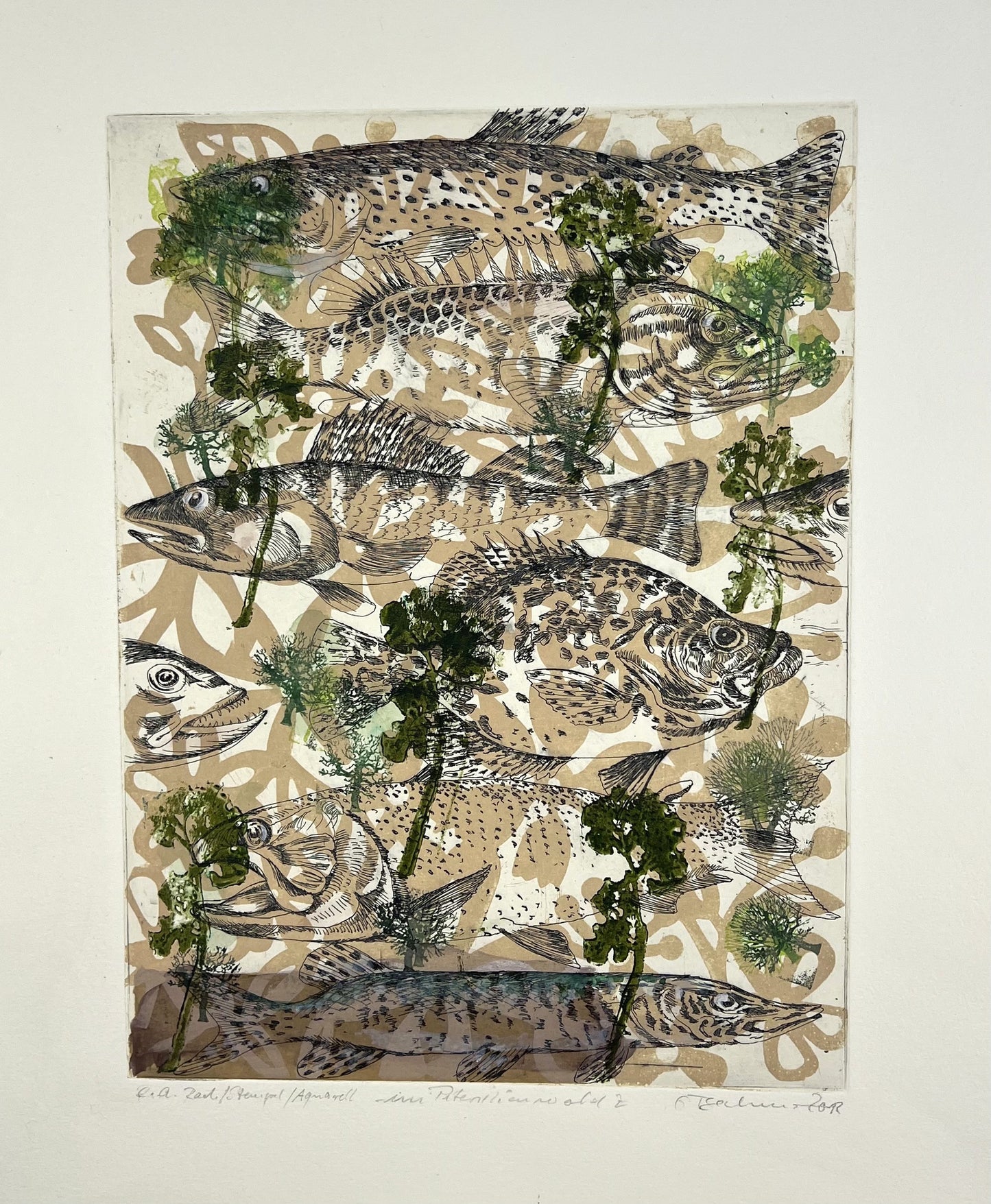 Beckmann, Otto, Im Petersilienwald 2, 33 x 24,7cm, e.a., Radierung