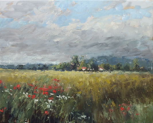 Meinel, Mathias, Bei Fritzlar, 40 x 50cm, Öl auf Leinw., 2026