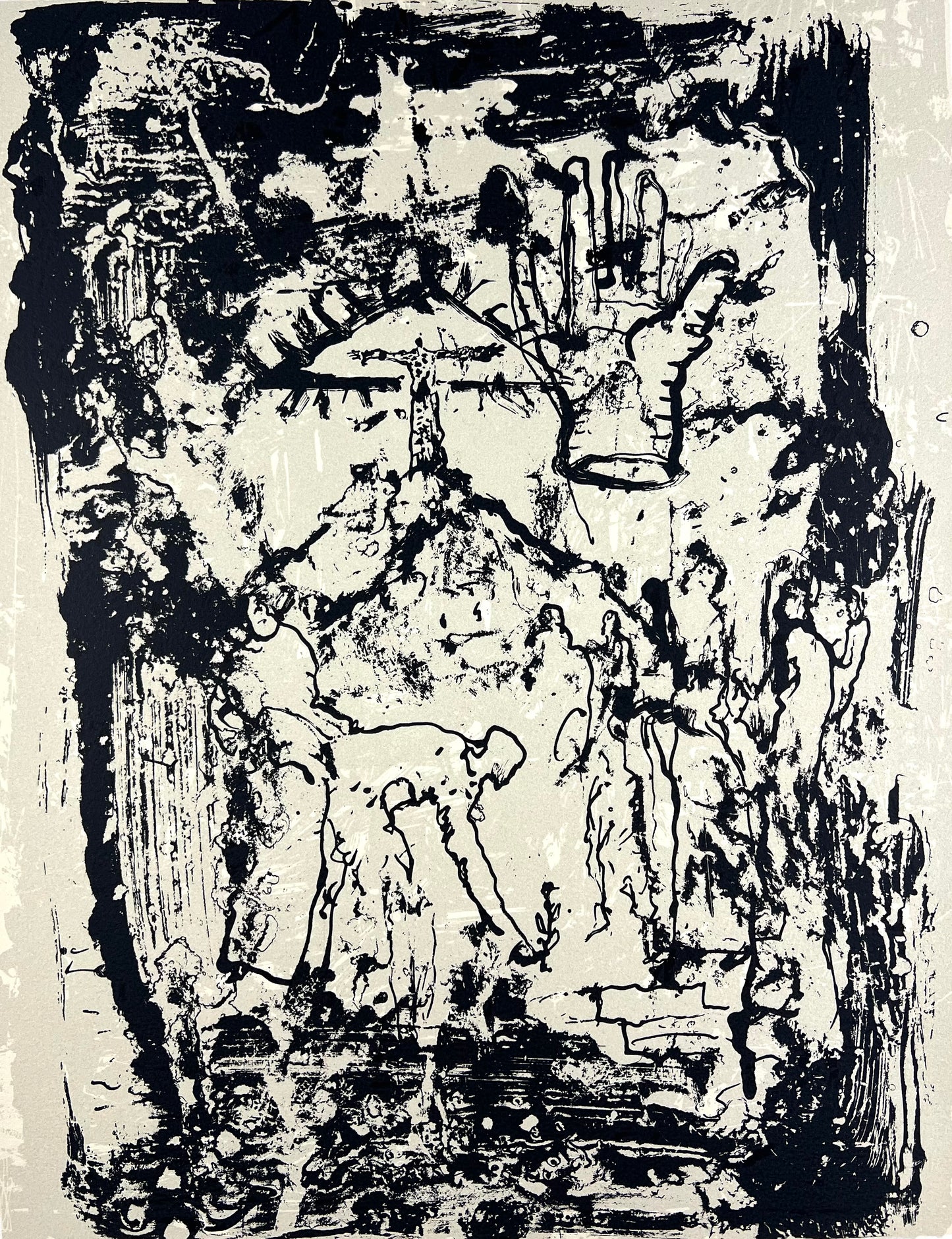 Schult, Frank, Bergpredigt, 39 x 30cm, 93/100, Siebdruck, 2003