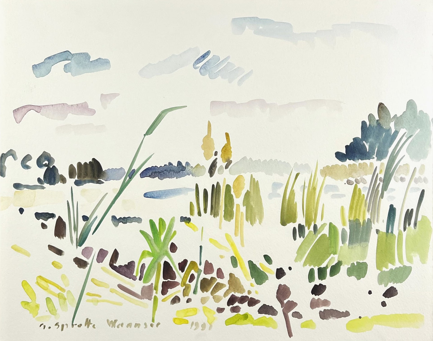 Sprotte, Siegward, Berlin/ Potsdam, 31,7 x 39,8cm, Aquarell auf Bütten