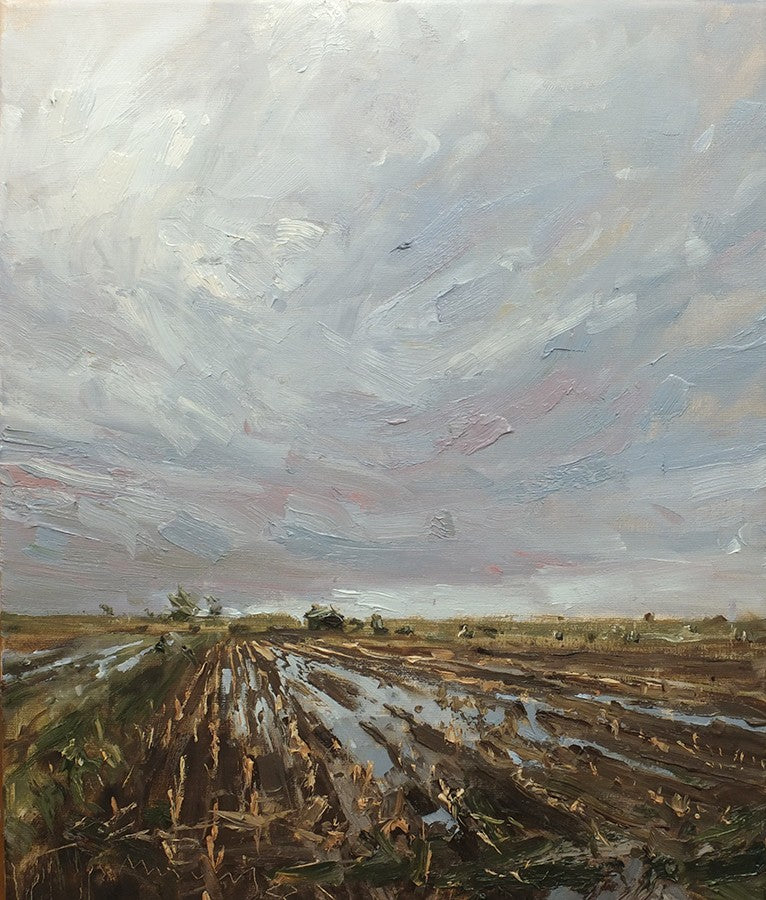Meinel, Mathias, Bewölkt, 60 x 50cm, Öl auf Leinw., 2022