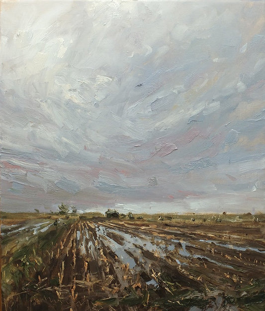 Meinel, Mathias, Bewölkt, 60 x 50cm, Öl auf Leinw., 2022