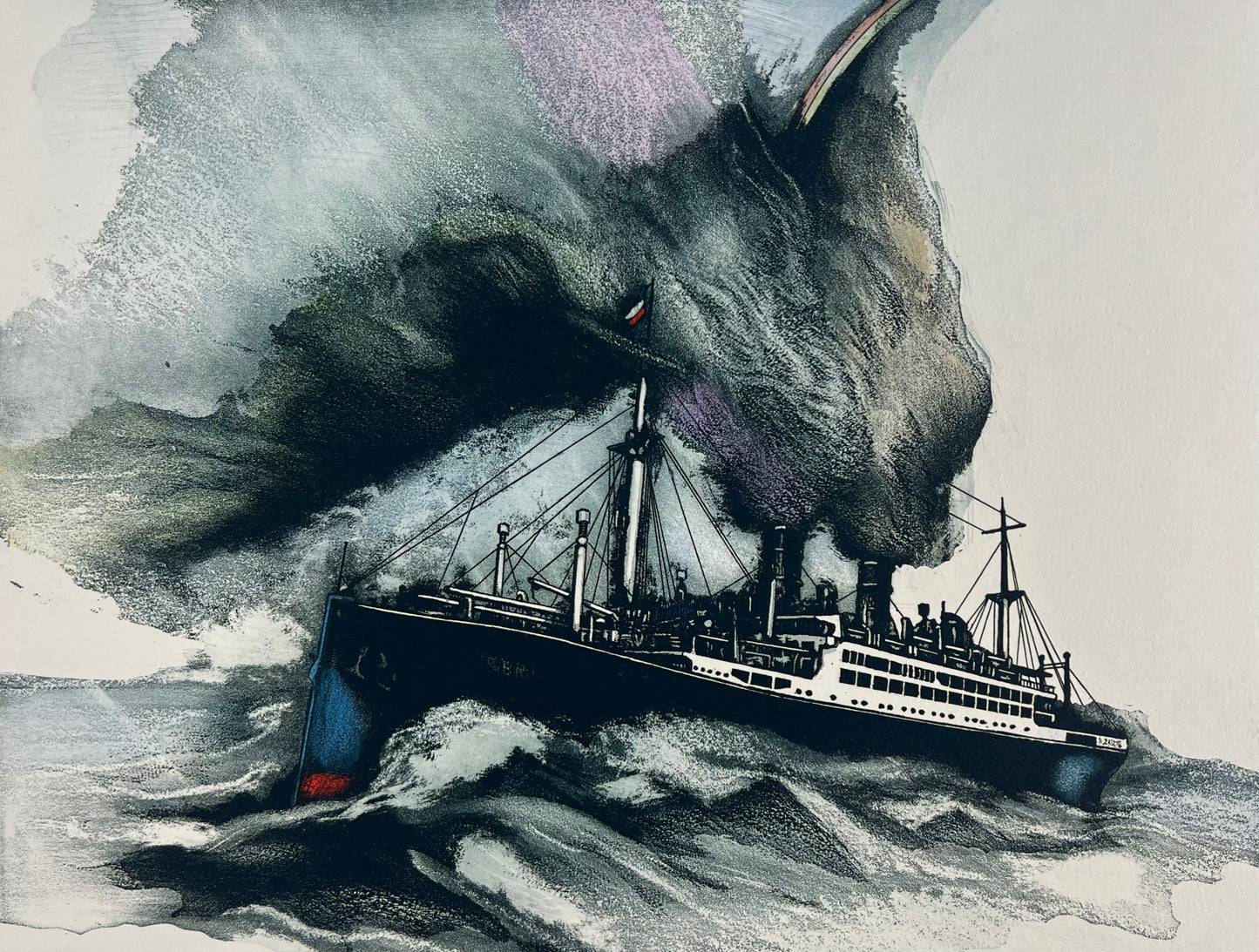 Bianga, Carl, M.S.Berlin, 24 x 31,5cm, 27/75, Farbradierung