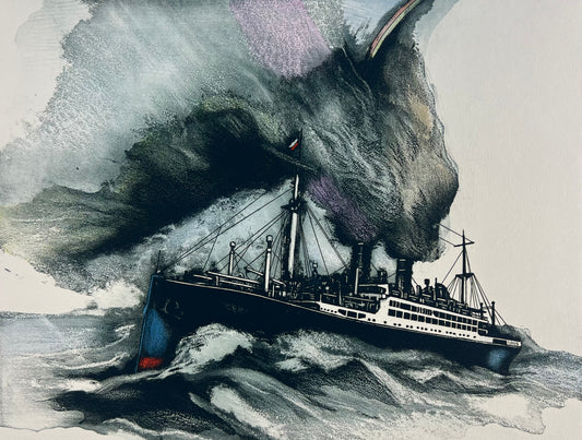 Bianga, Carl, M.S.Berlin, 24 x 31,5cm, 27/75, Farbradierung