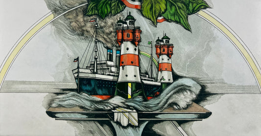 Bianga, Carl, Roter Sand, 23 x 44cm, 12/35, Farbradierung