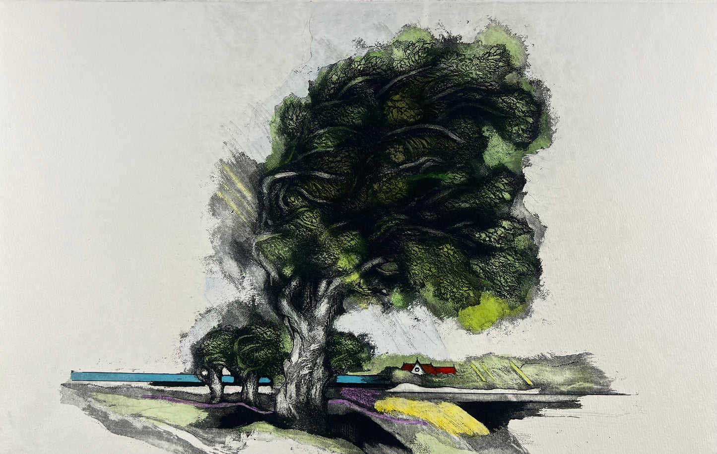 Bianga, Carl, Seebrise, 26 x 40cm, Farbradierung