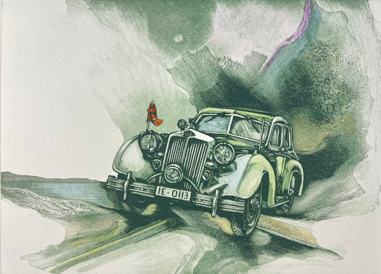 Bianga, Carl, Steyr & Küste, 20,9 x 28,5cm, 24/75, Farbradierung