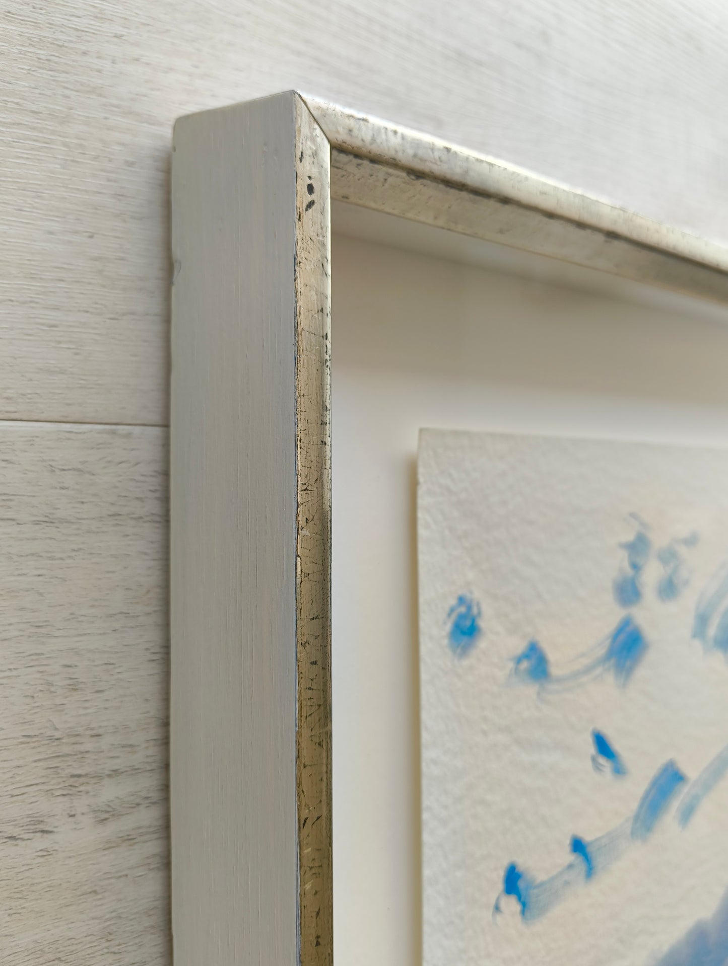 Sprotte, Siegward, Blaue Brandung, Gouache auf Schoeller Parole, 51 x 71,8 cm