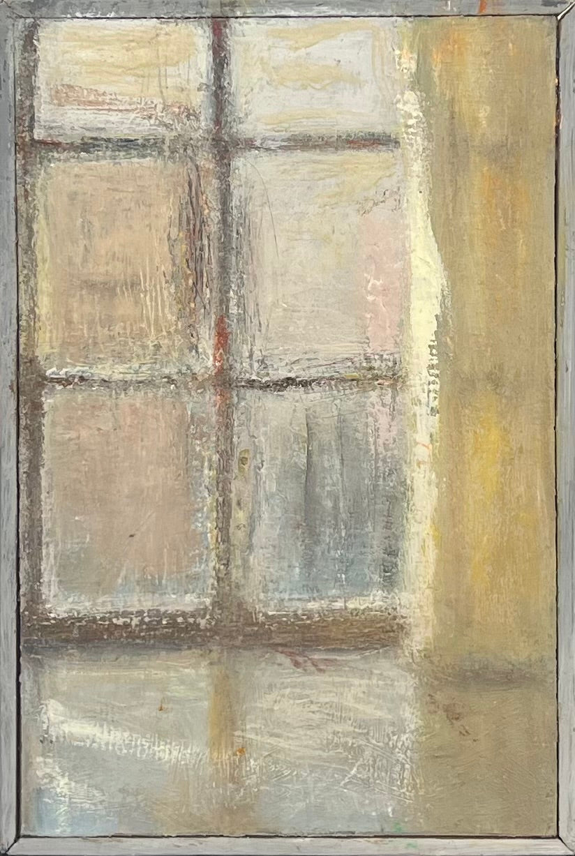 Feyen, Harald, Blaues venezianisches Fenster, 27 x 17,5cm, Ölgemälde